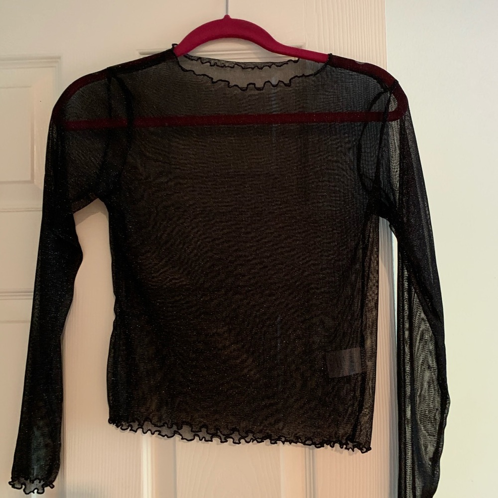 Brandy Melville Sheer Glitter Top